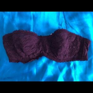 Victoria Secret strapless lace bra
